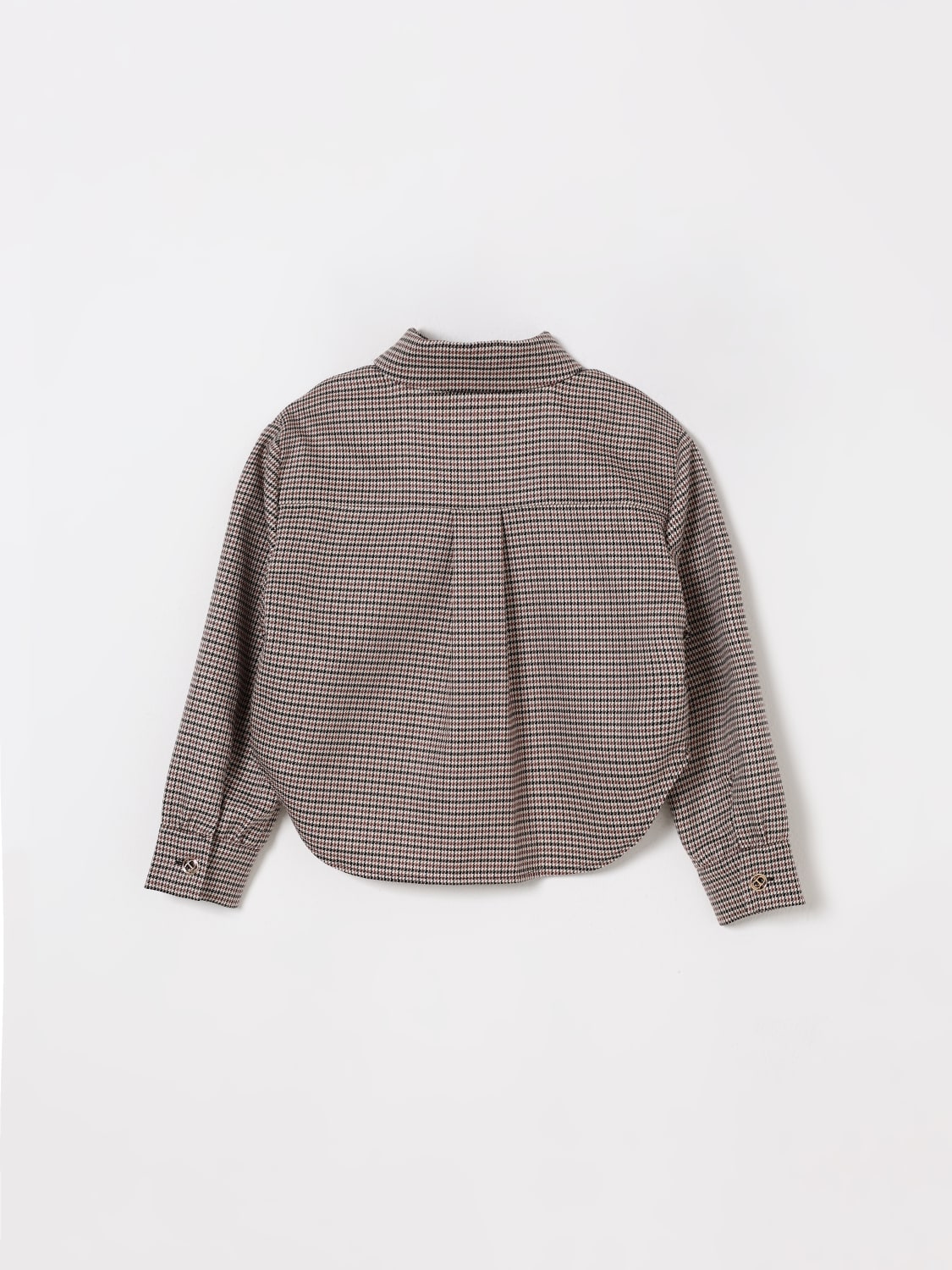 TWINSET CAMICIA: Camicia Twinset in misto viscosa check , Cammello - Img 2