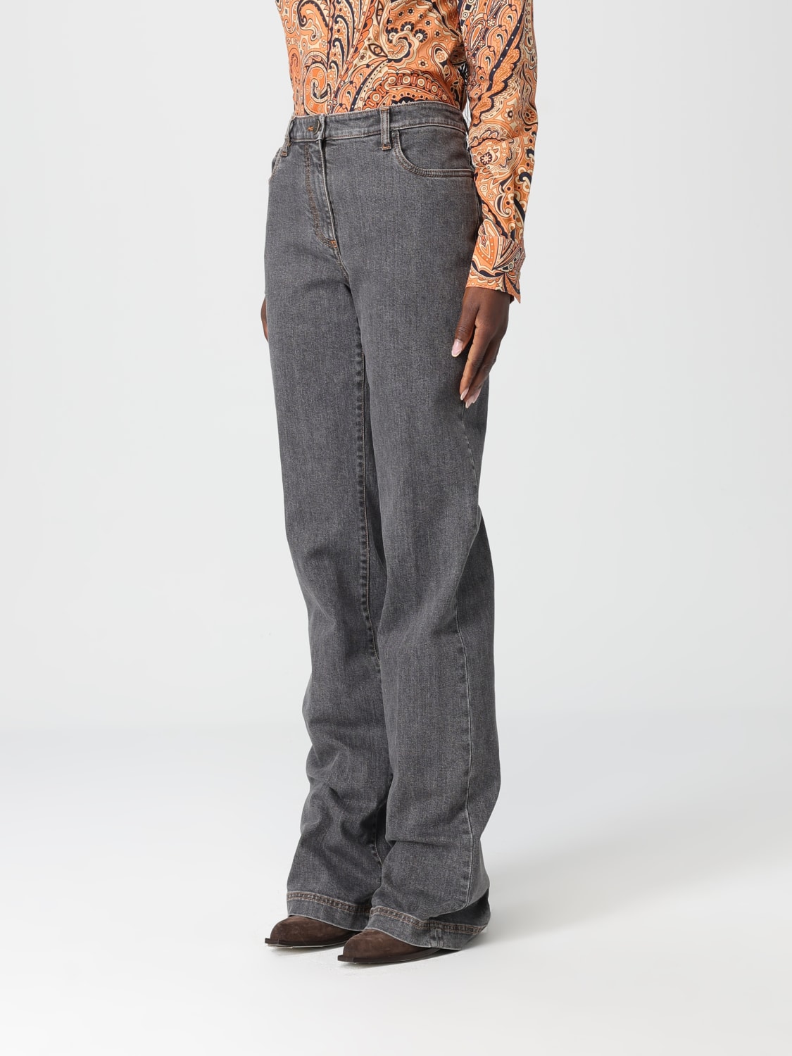 ETRO PANTS: Pants woman Etro, Multicolor - Img 4