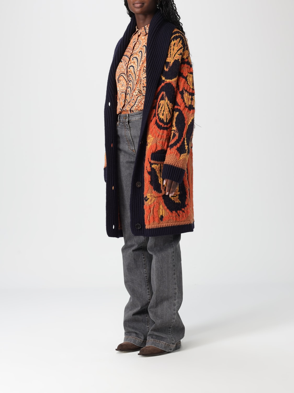 ETRO SWEATER: Jacket woman Etro, Multicolor - Img 4