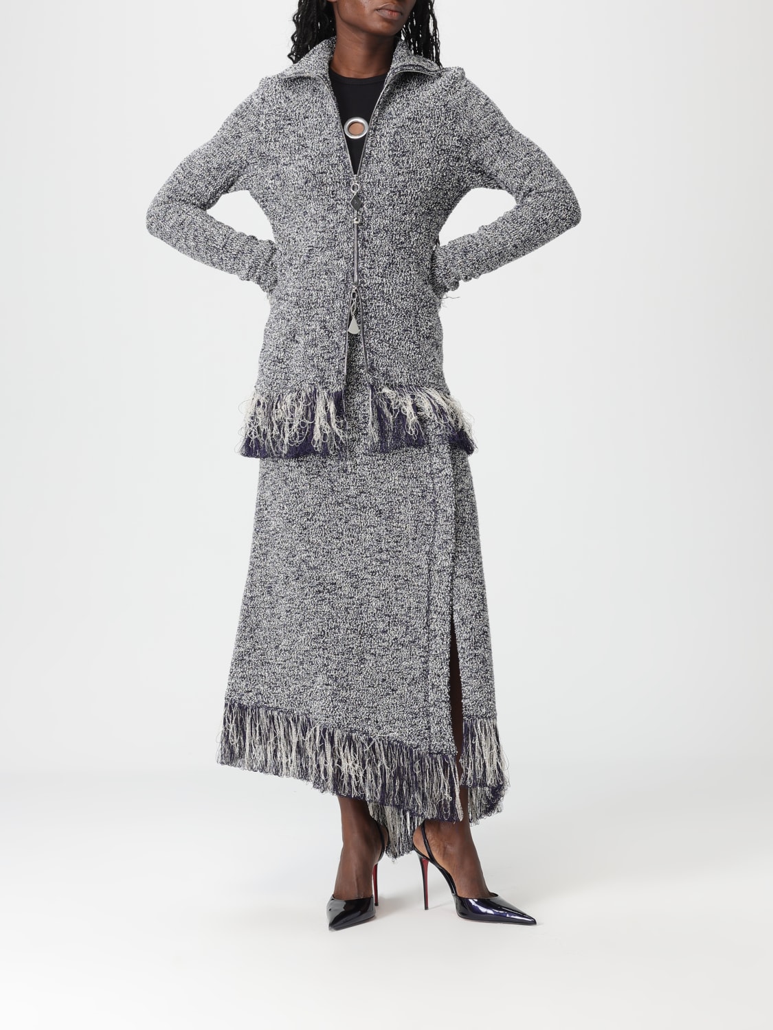 RABANNE SWEATER: Jacket woman Rabanne, Blue - Img 2