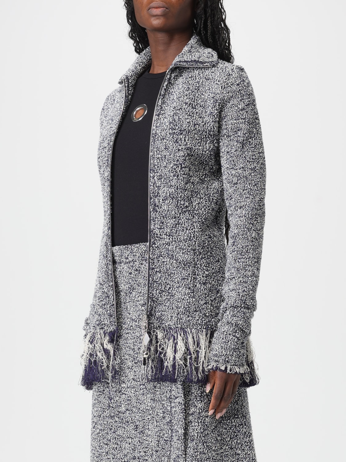 RABANNE SWEATER: Jacket woman Rabanne, Blue - Img 4