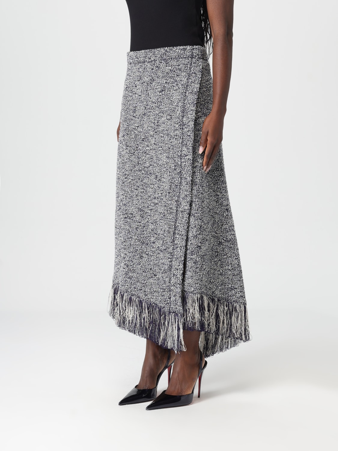 RABANNE ROCK: Rock damen Rabanne, Blau - Img 4