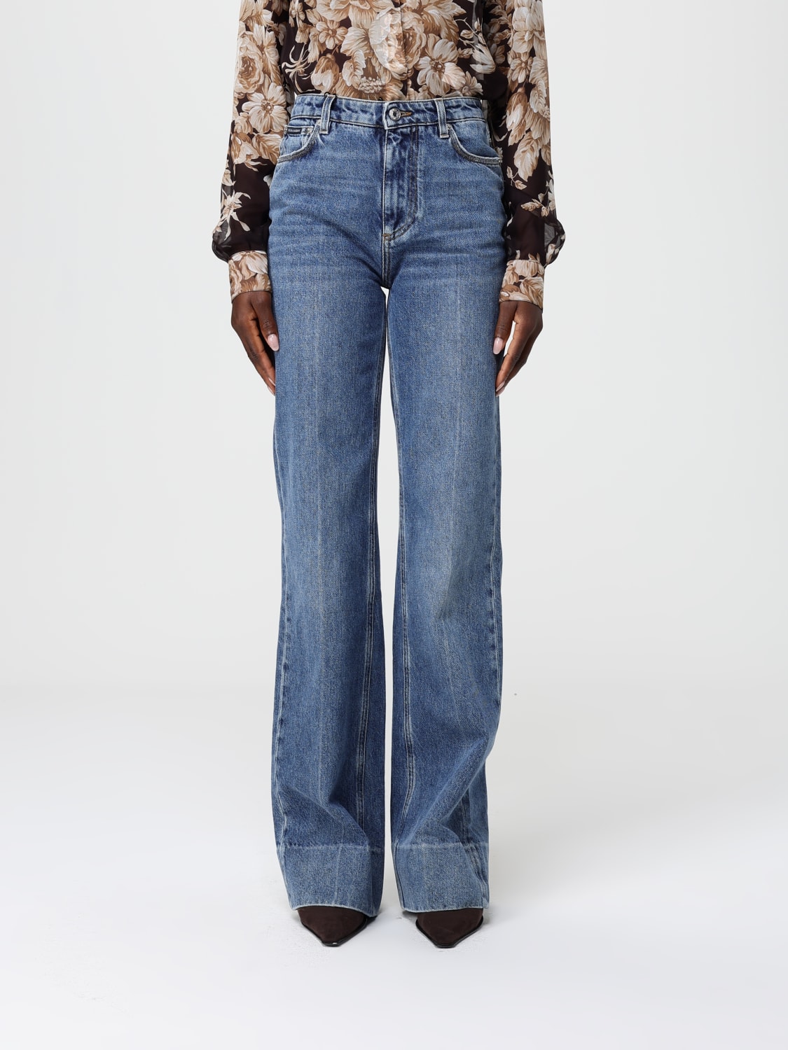 DOLCE & GABBANA JEANS: Hose damen Dolce & Gabbana, Blau - Img 1