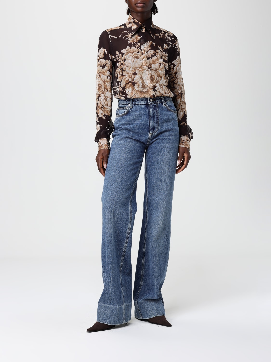 DOLCE & GABBANA JEANS: Hose damen Dolce & Gabbana, Blau - Img 2