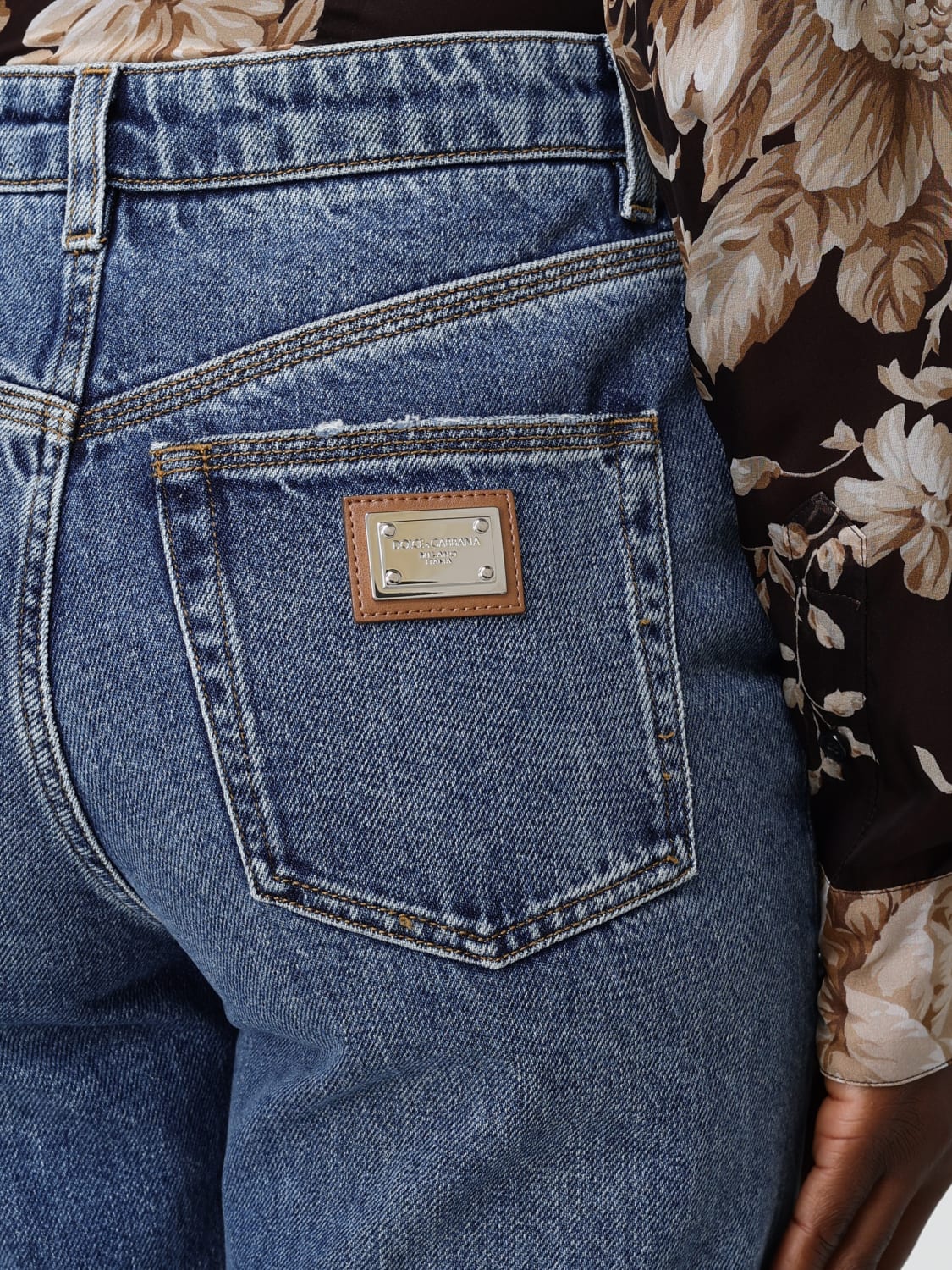 DOLCE & GABBANA JEANS: Hose damen Dolce & Gabbana, Blau - Img 5