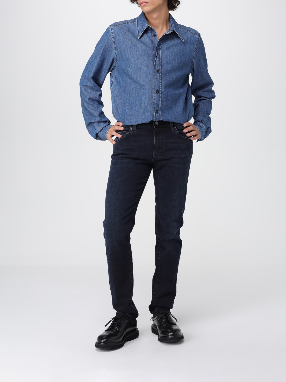 DOLCE & GABBANA SHIRT: Shirt men Dolce & Gabbana, Blue - Img 2