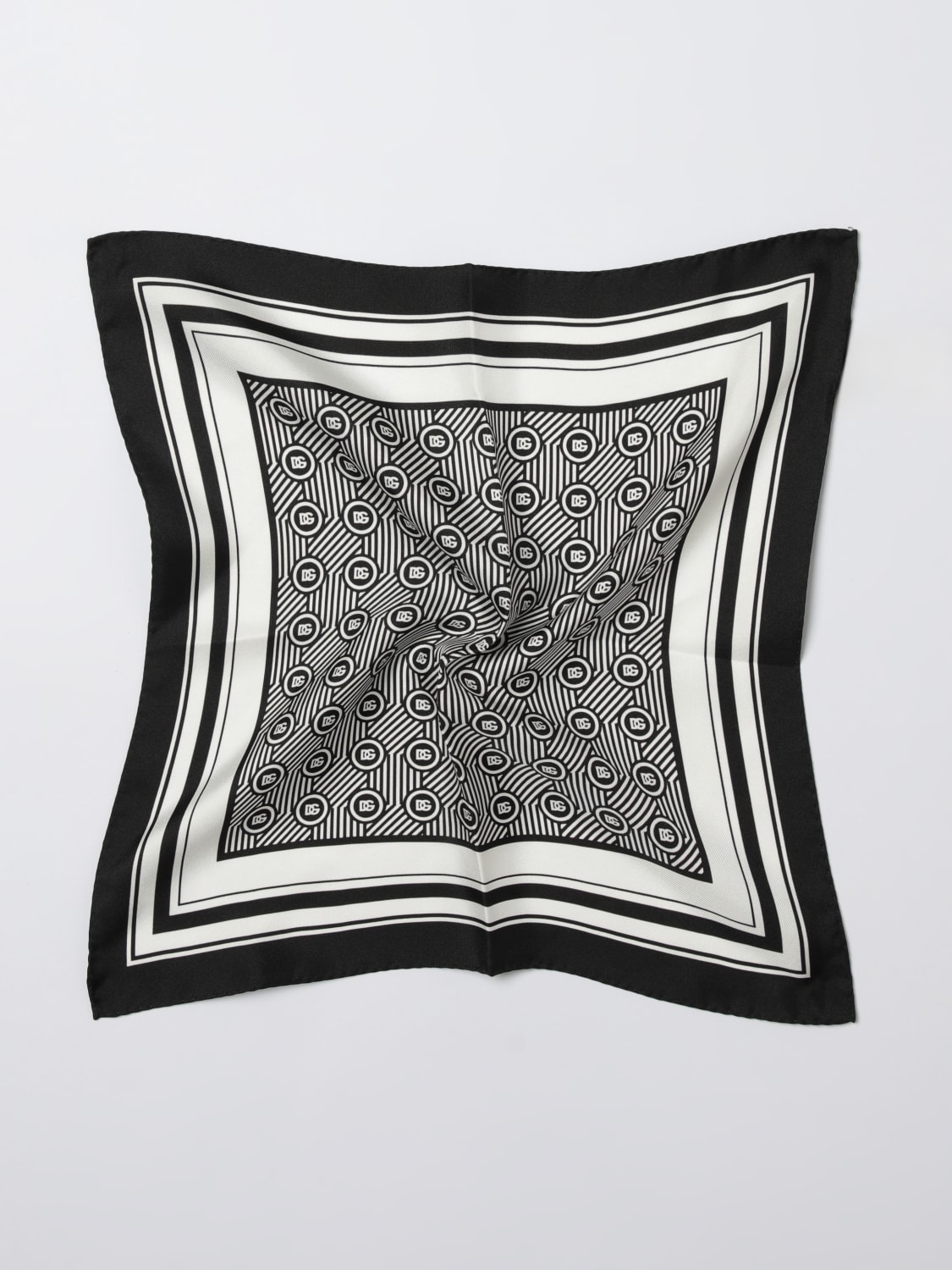 DOLCE & GABBANA POCKET SQUARE: Tie men Dolce & Gabbana, Black - Img 1
