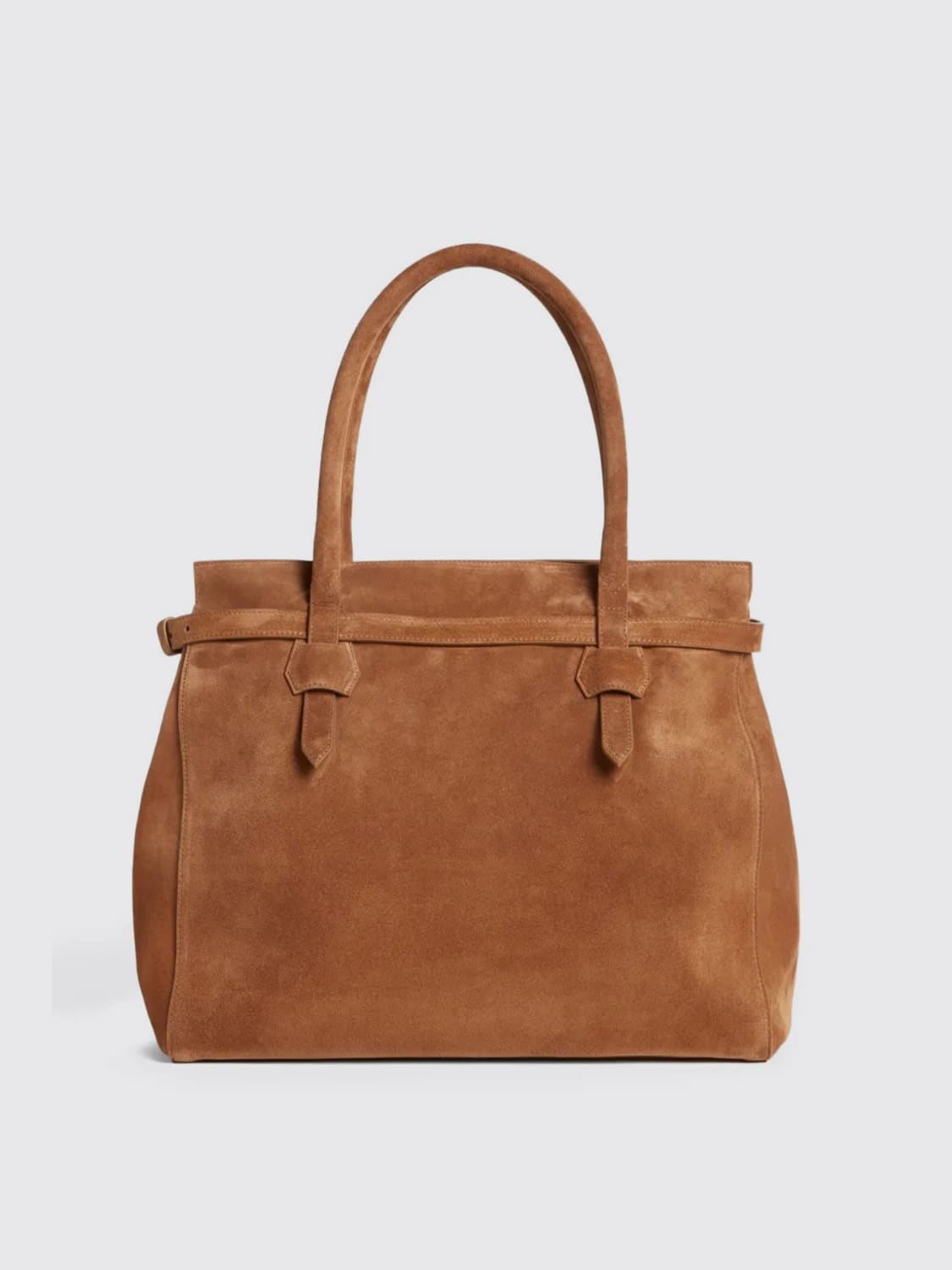 DSQUARED2 BORSA TOTE: Borsa a spalla Twin in camoscio Dsquared2, Marrone - Img 2