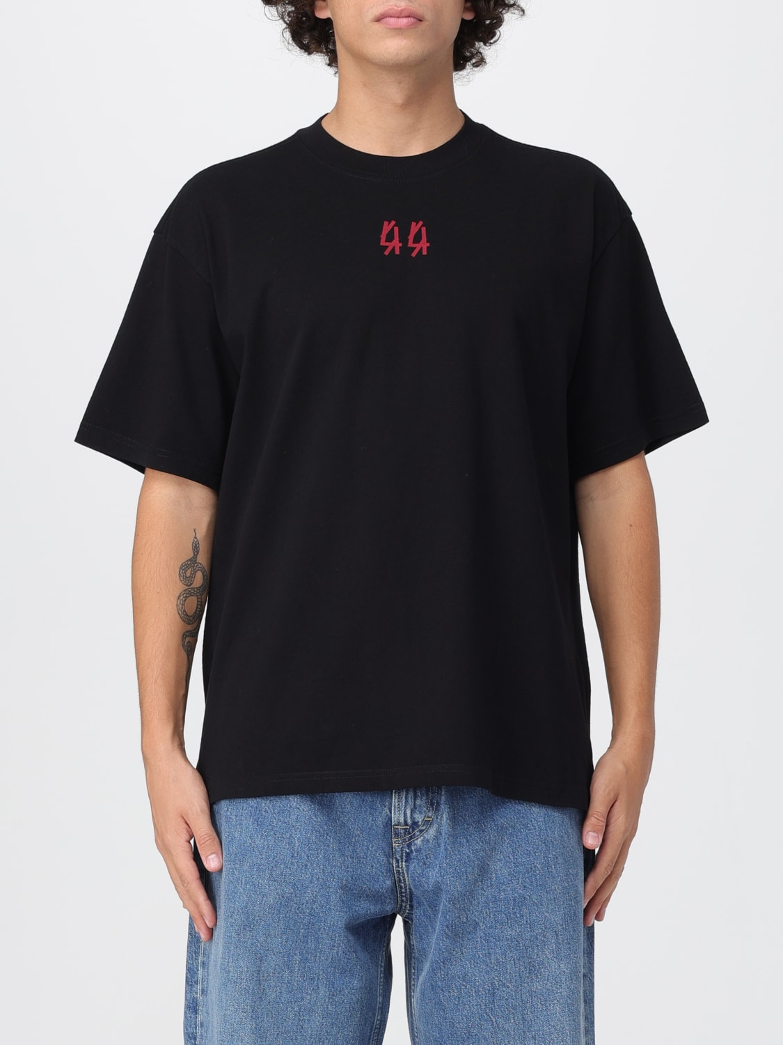 44 LABEL GROUP T-SHIRT: T-shirt homme 44 Label Group, Noir 1 - Img 1