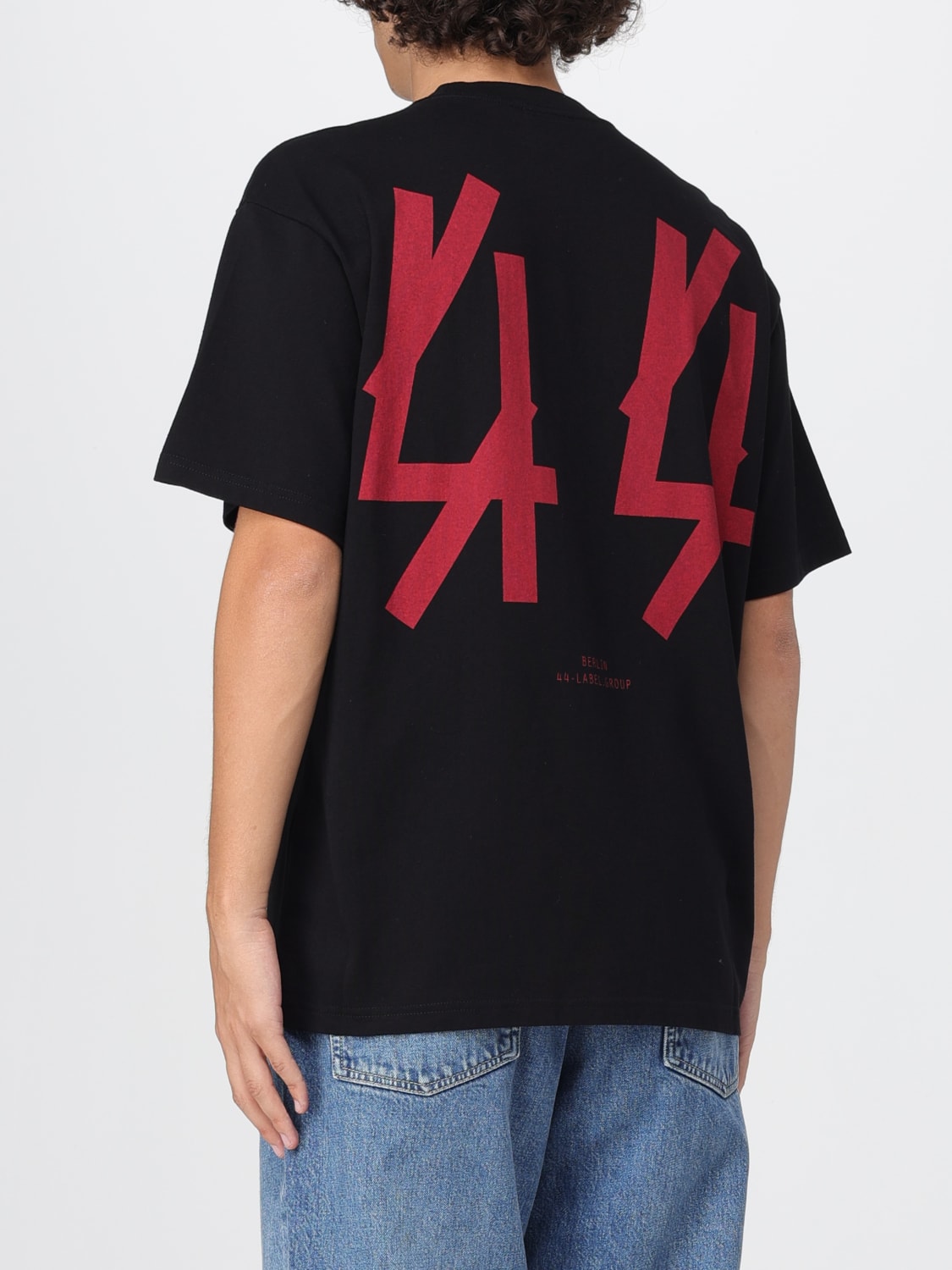 44 LABEL GROUP T-SHIRT: T-shirt homme 44 Label Group, Noir 1 - Img 2