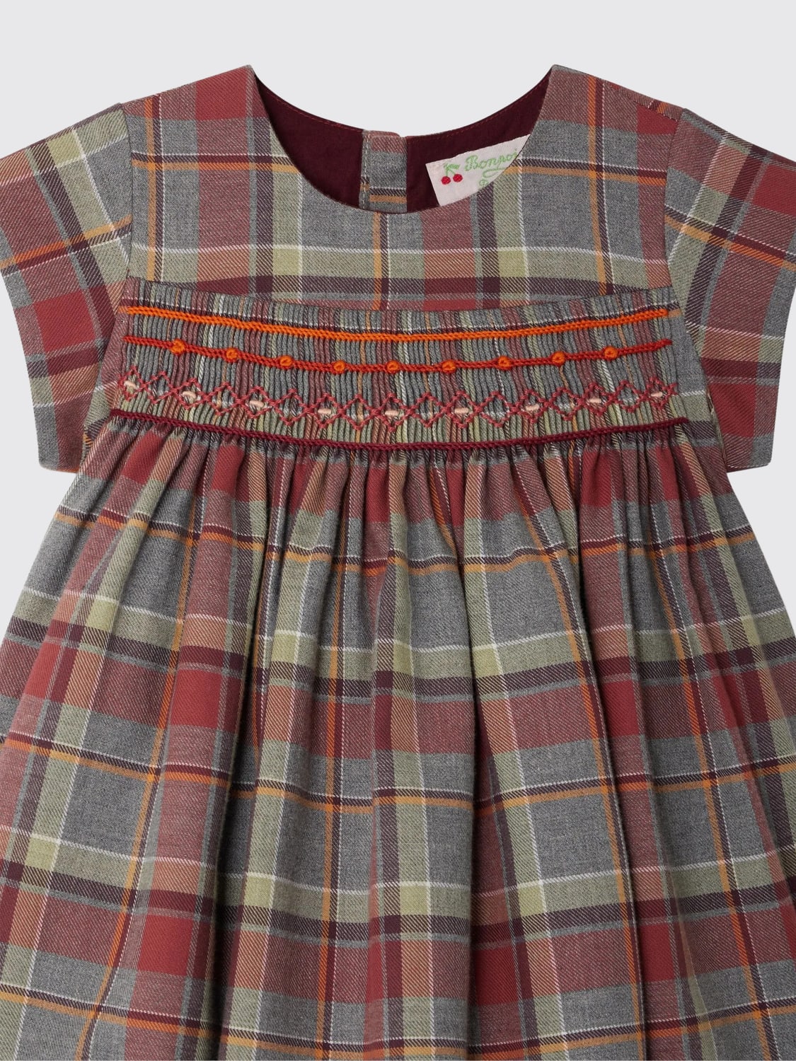 BONPOINT ROMPER: Romper kids Bonpoint, Burgundy - Img 3