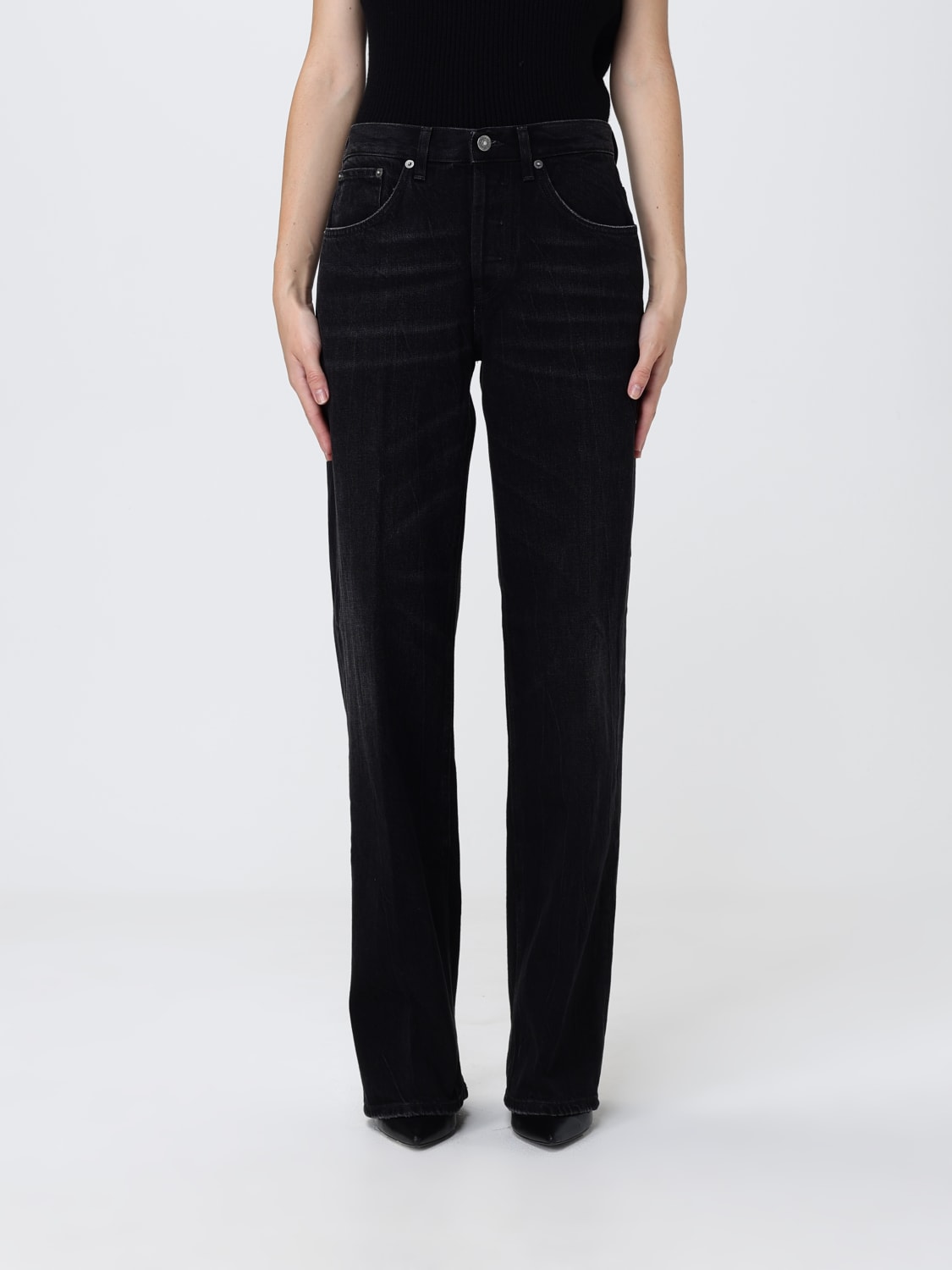 DONDUP 牛仔裤: 牛仔裤 女士 Dondup, 黑色 - Img 1