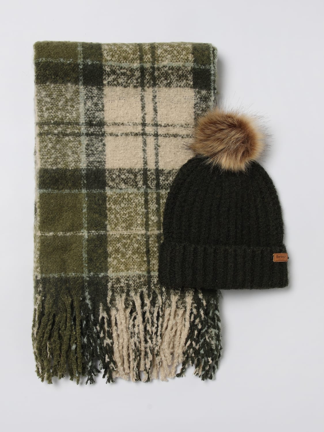 BARBOUR SCARF: Scarf woman Barbour, Green - Img 1