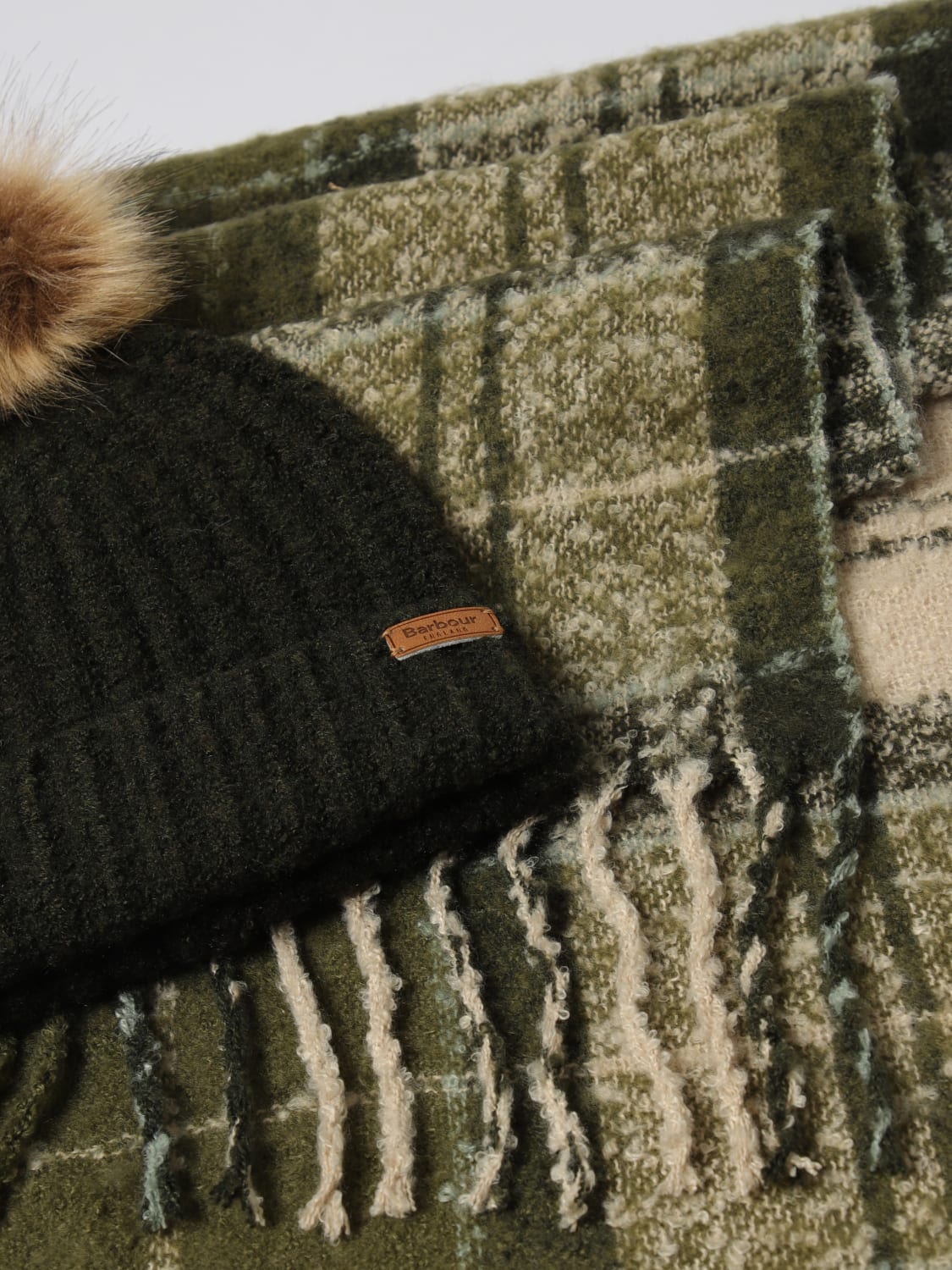 BARBOUR SCARF: Scarf woman Barbour, Green - Img 3