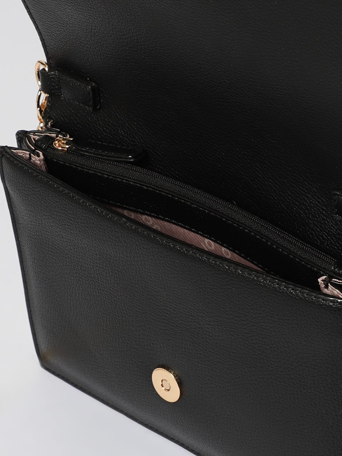 LIU JO BORSA MINI: Borsa Caliwen Liu Jo in pelle sintetica a grana, Nero - Img 3