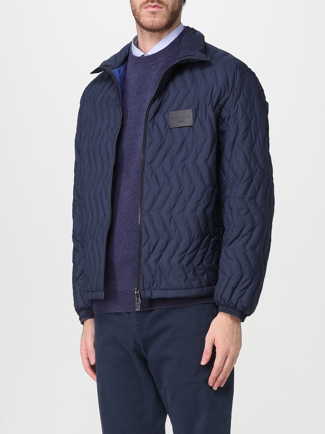 EMPORIO ARMANI JACKET: Jacket men Emporio Armani, Blue - Img 3