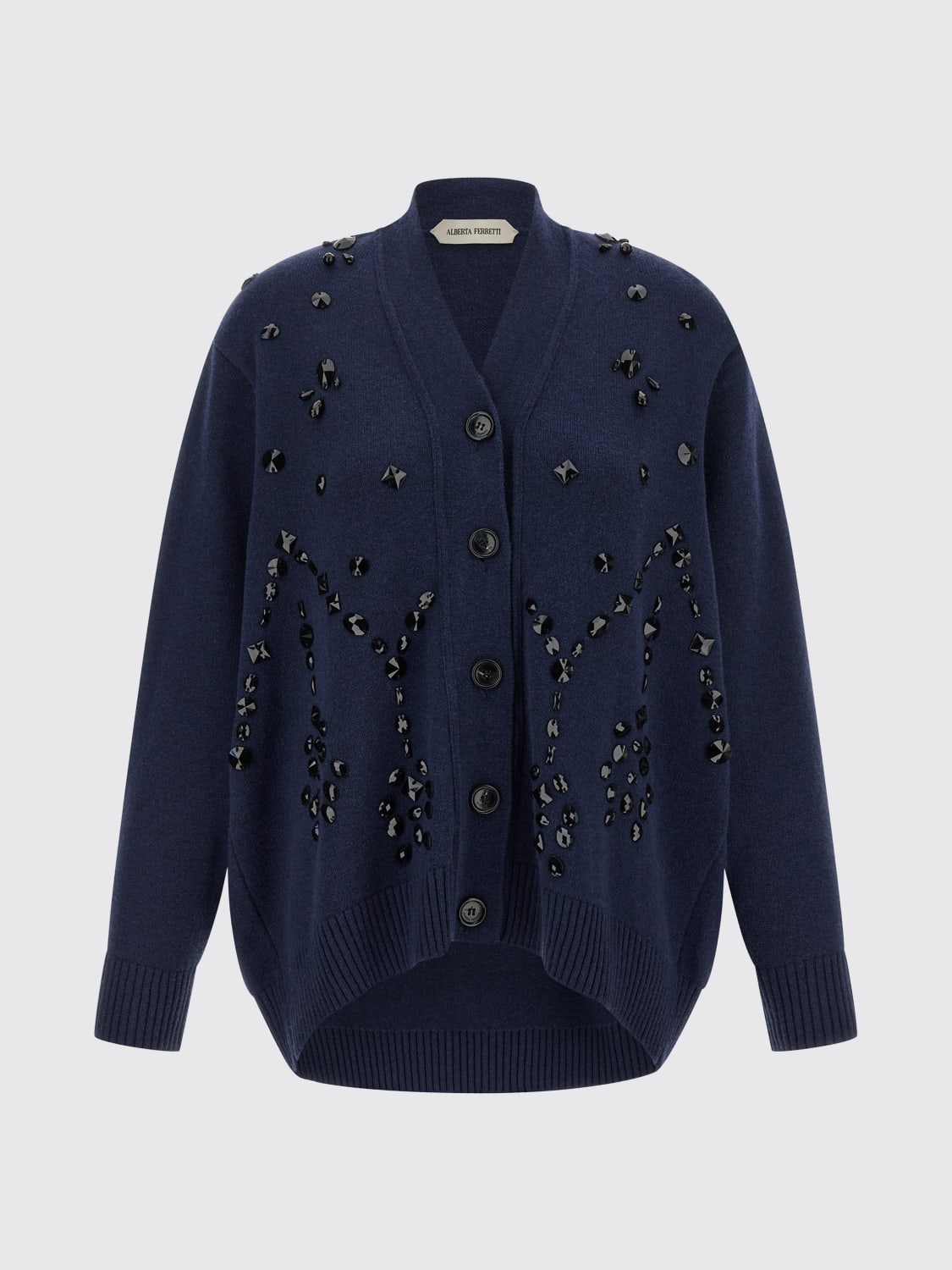 ALBERTA FERRETTI 毛衣: 针织开衫 女士 Alberta Ferretti, 蓝色 - Img 1