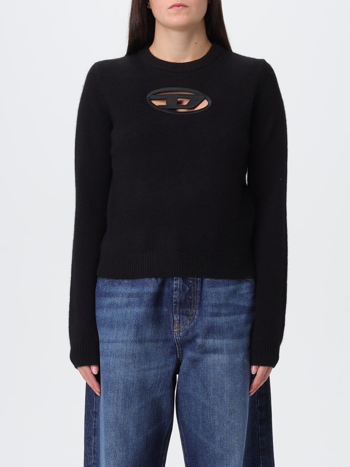 DIESEL SWEATER: Sweater woman Diesel, Black - Img 1