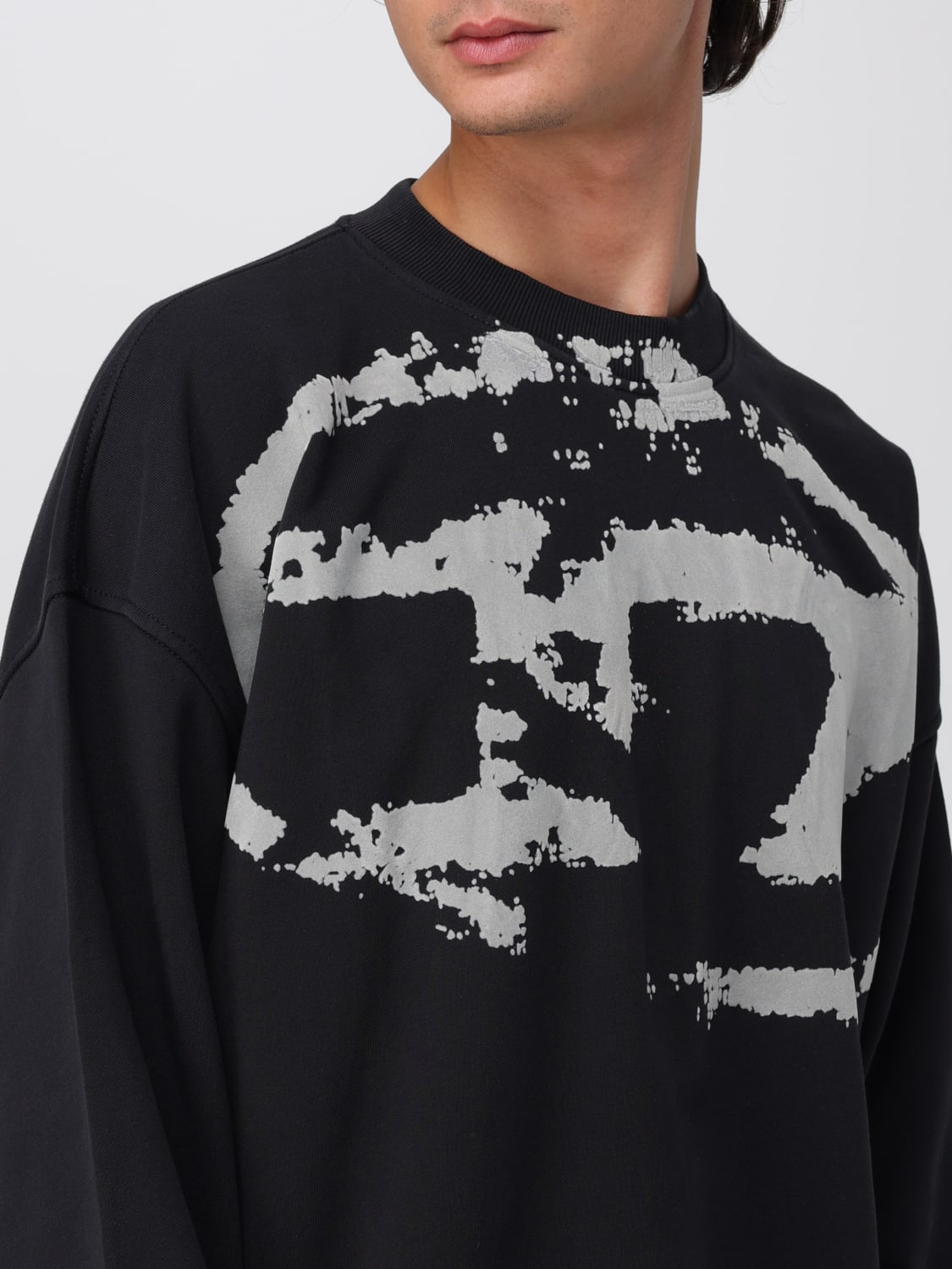 DIESEL SWEATSHIRT: Sweatshirt men Diesel, Black - Img 4