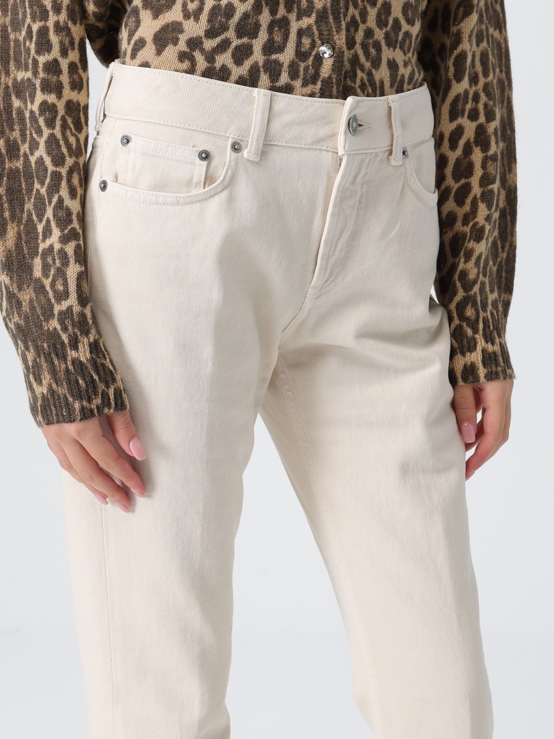 DONDUP JEANS: Pantalon femme Dondup, Blanc - Img 3
