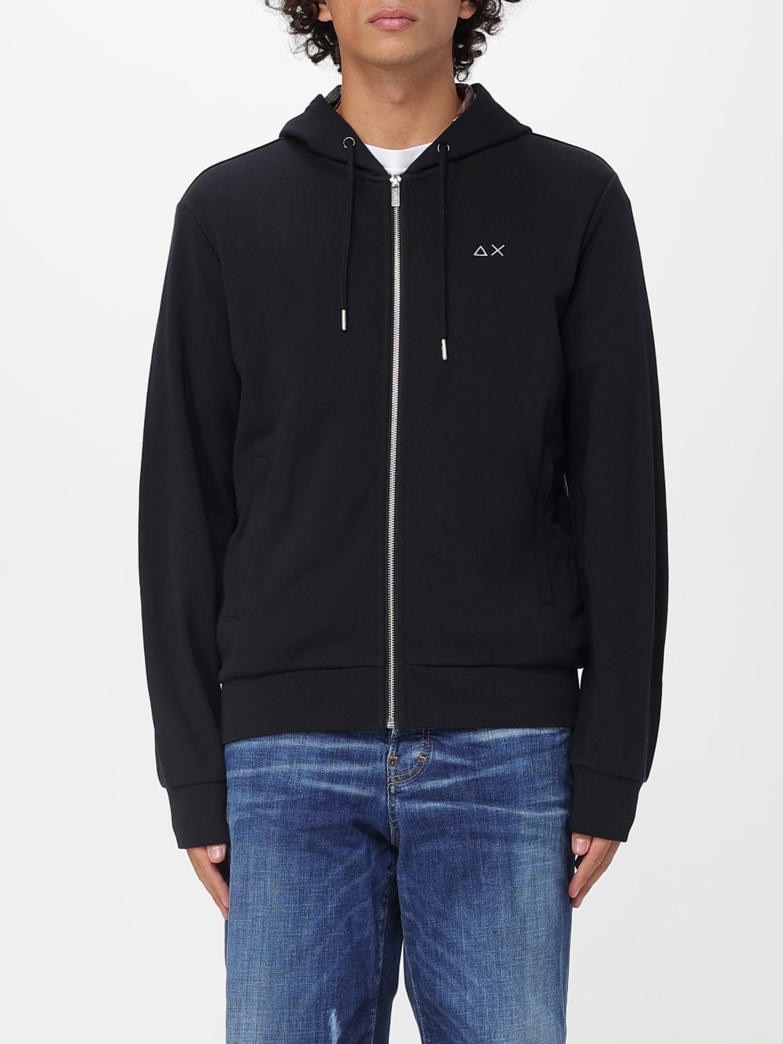 SUN68 FELPA: Felpa con cappuccio e logo SUN68, Nero - Img 1