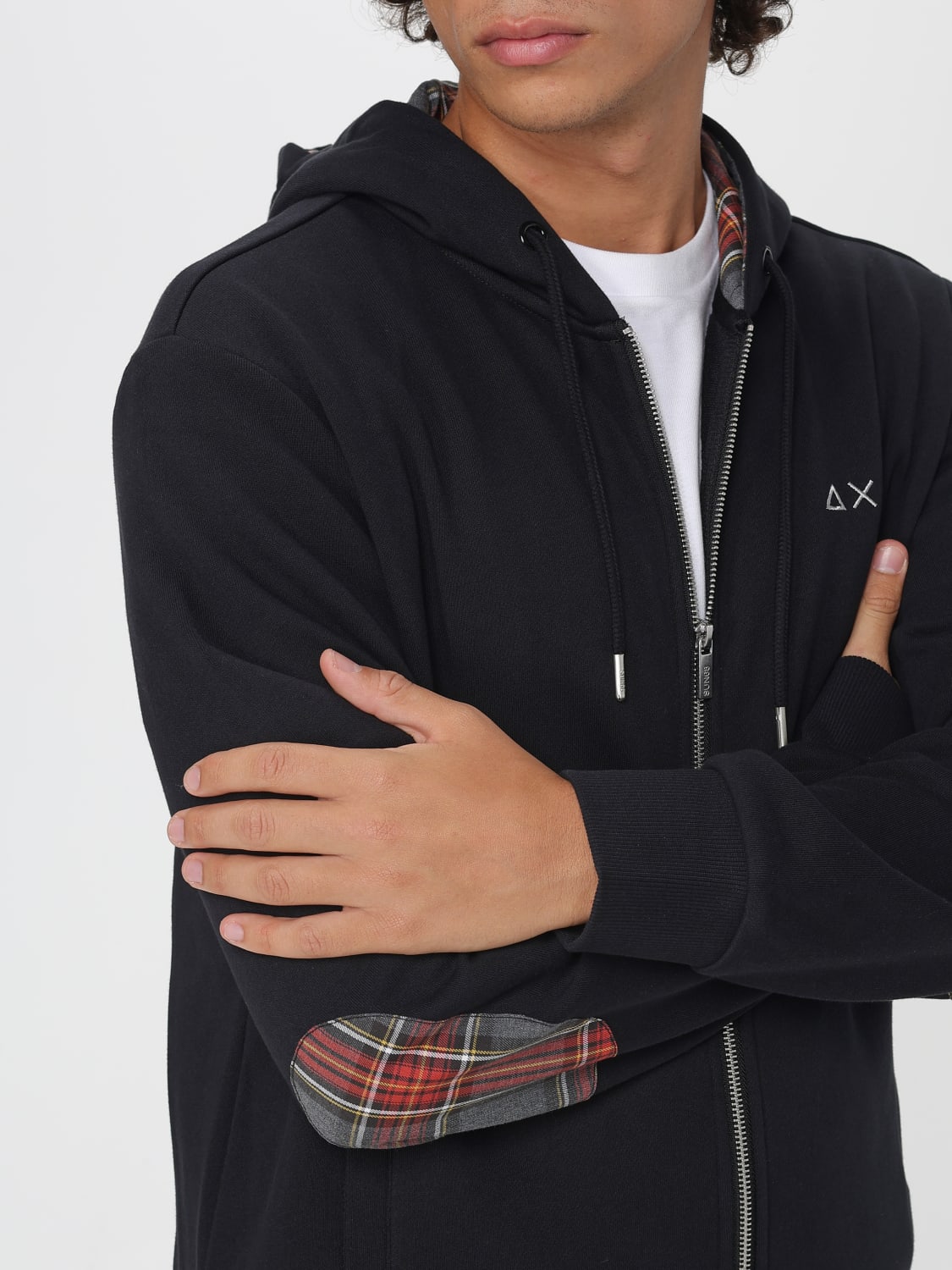 SUN68 FELPA: Felpa con cappuccio e logo SUN68, Nero - Img 4