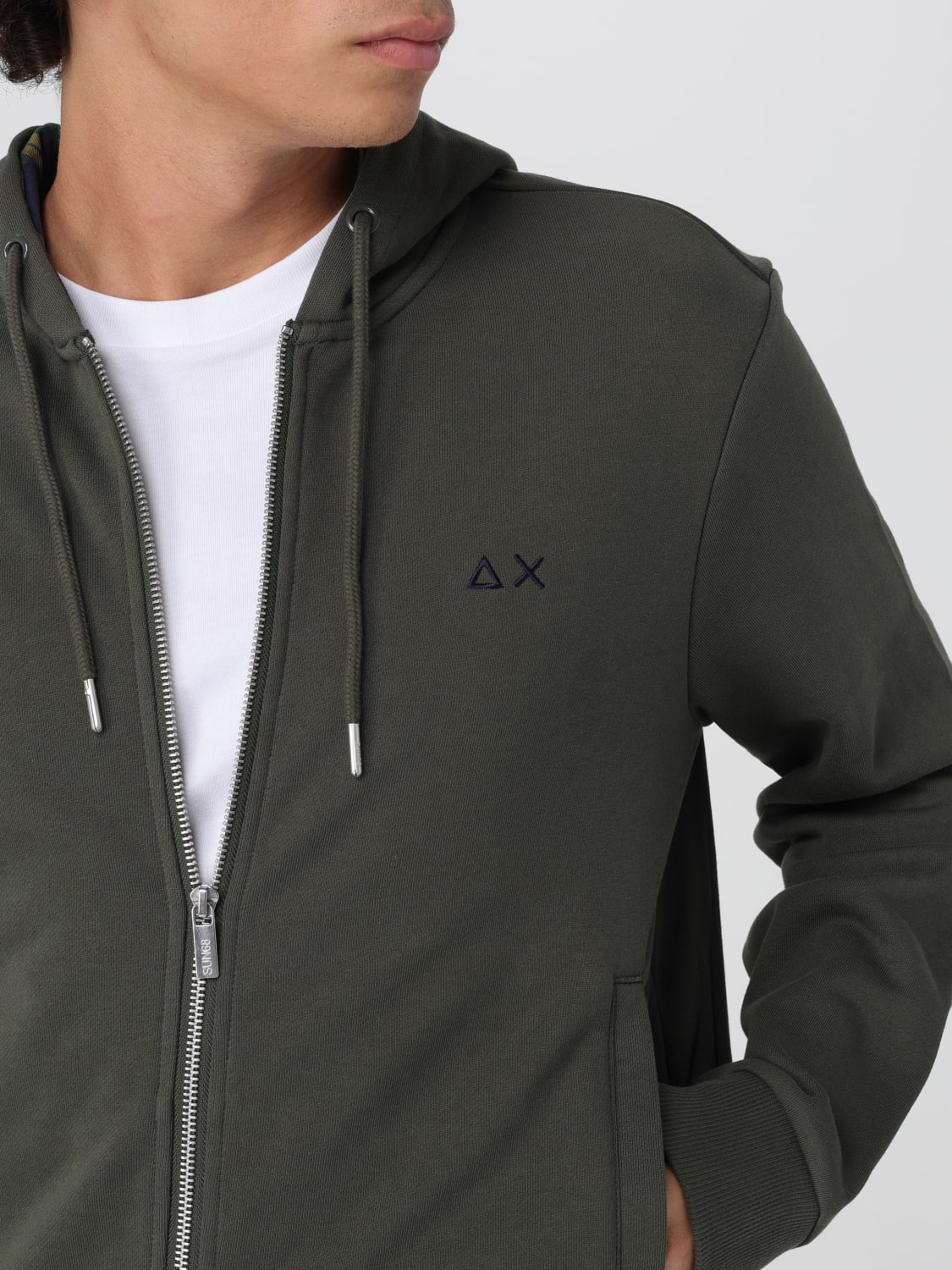 SUN68 SWEATSHIRT: Sweatshirt men SUN68, Military - Img 4