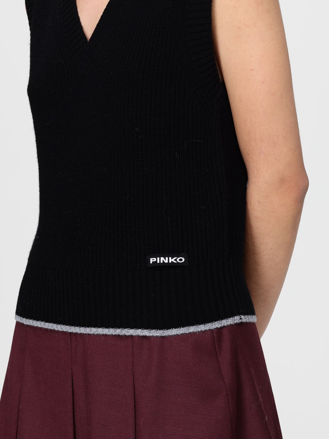PINKO GILET: Gilet femme Pinko, Noir - Img 3