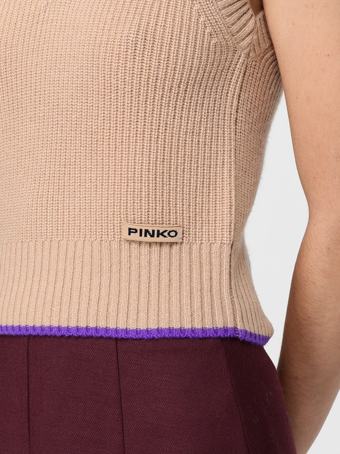 PINKO WESTE: Weste damen Pinko, Beige - Img 3