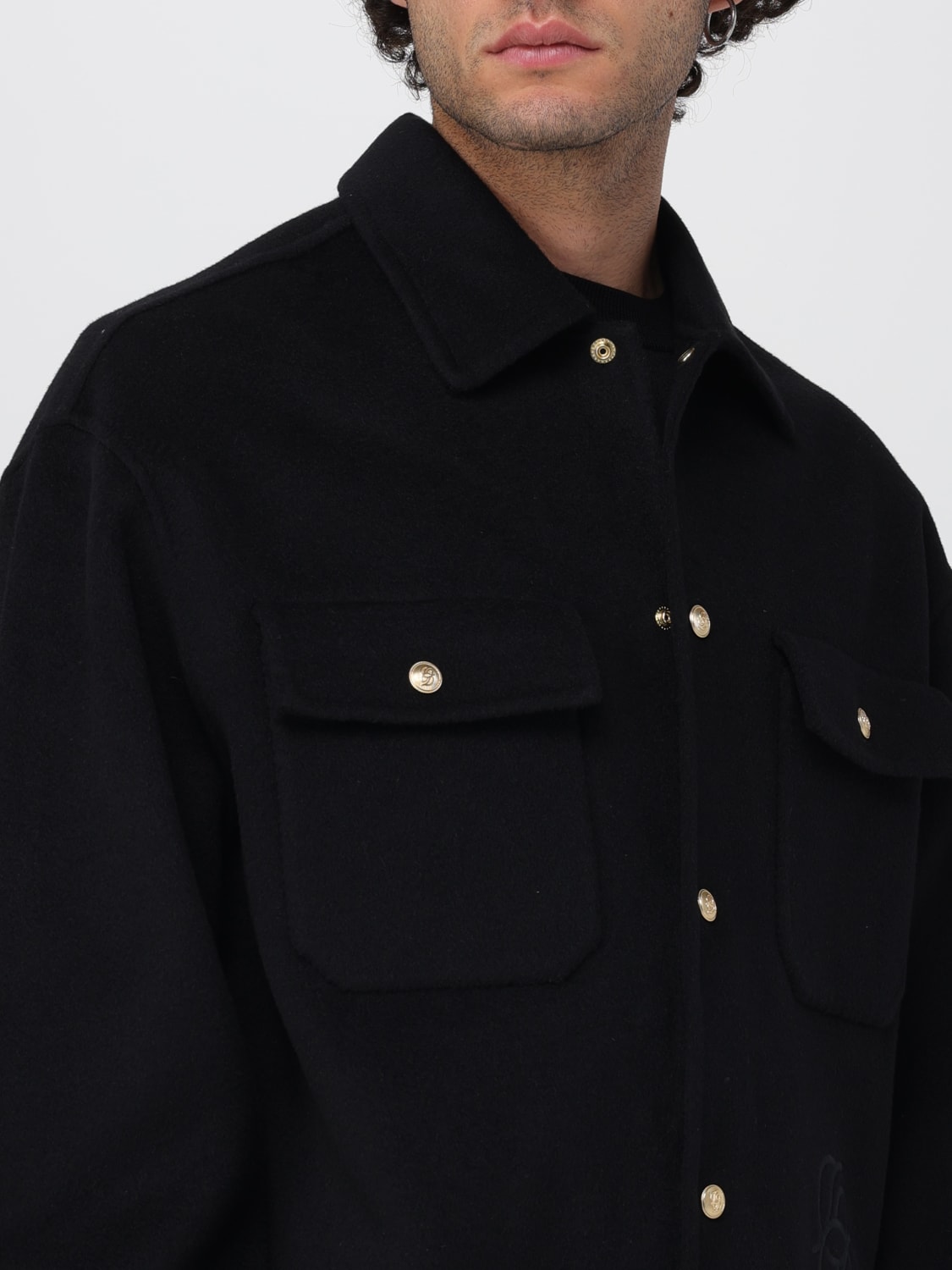 DRÔLE DE MONSIEUR JACKET: Shirt men Drôle De Monsieur, Black - Img 4