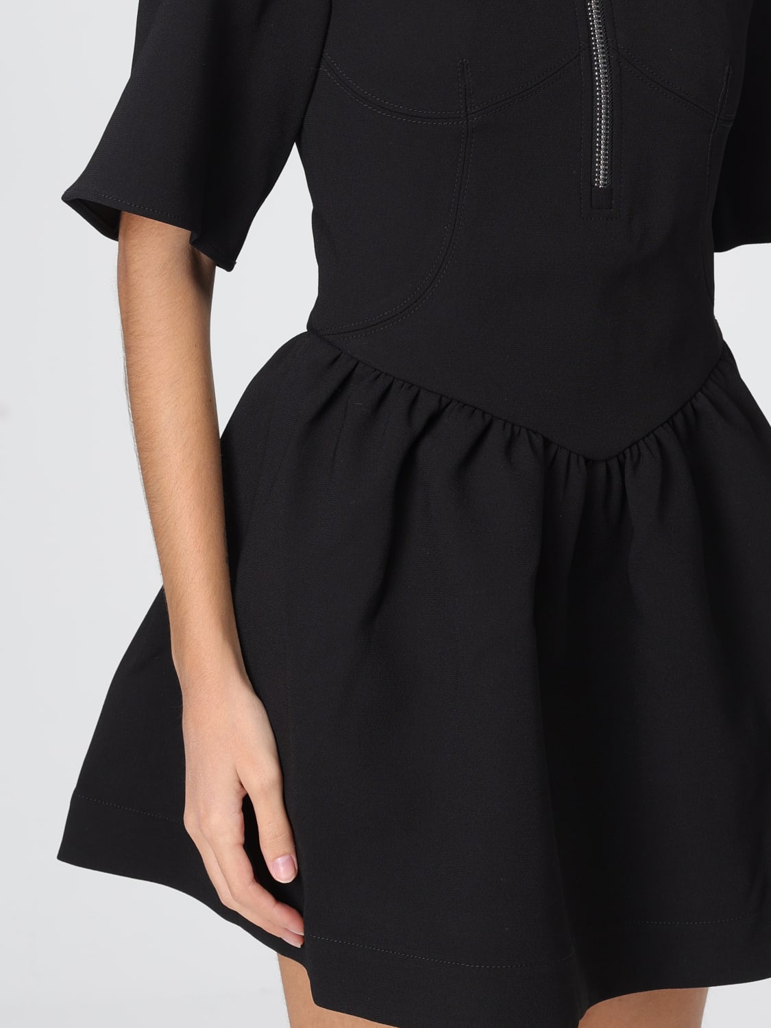 GANNI KLEID: Kleider damen Ganni, Schwarz - Img 3