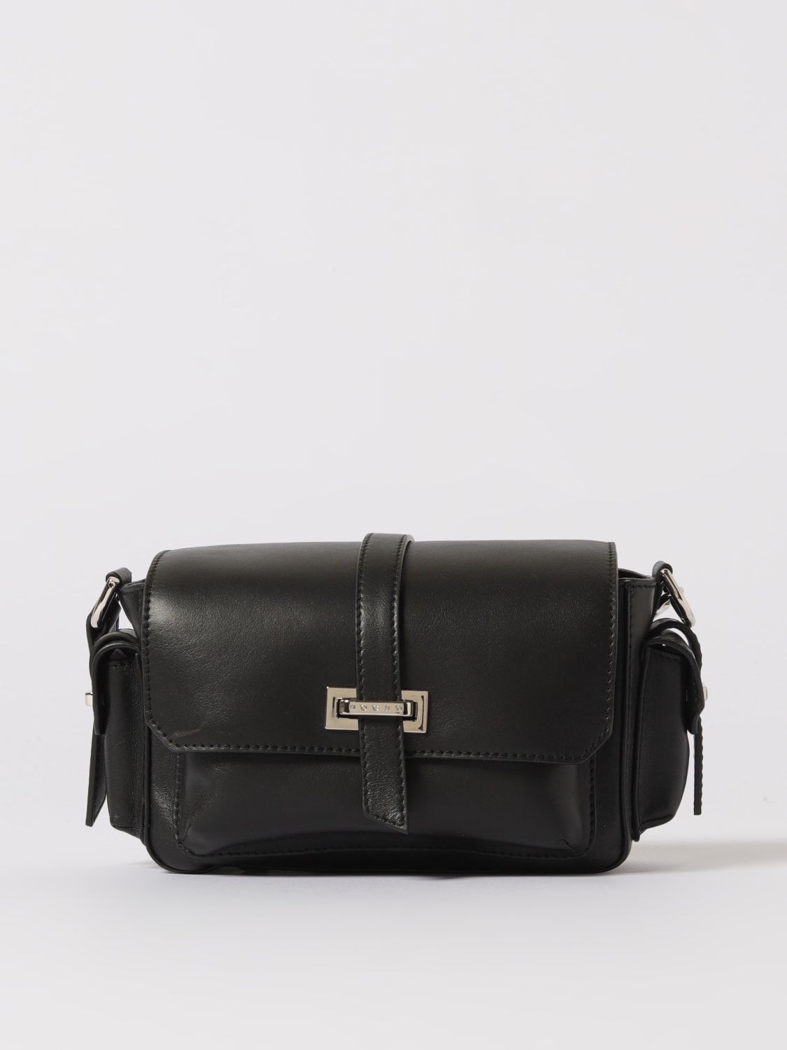 HOGAN BORSA A SPALLA: Borsa Hocket Hogan in pelle , Nero - Img 1