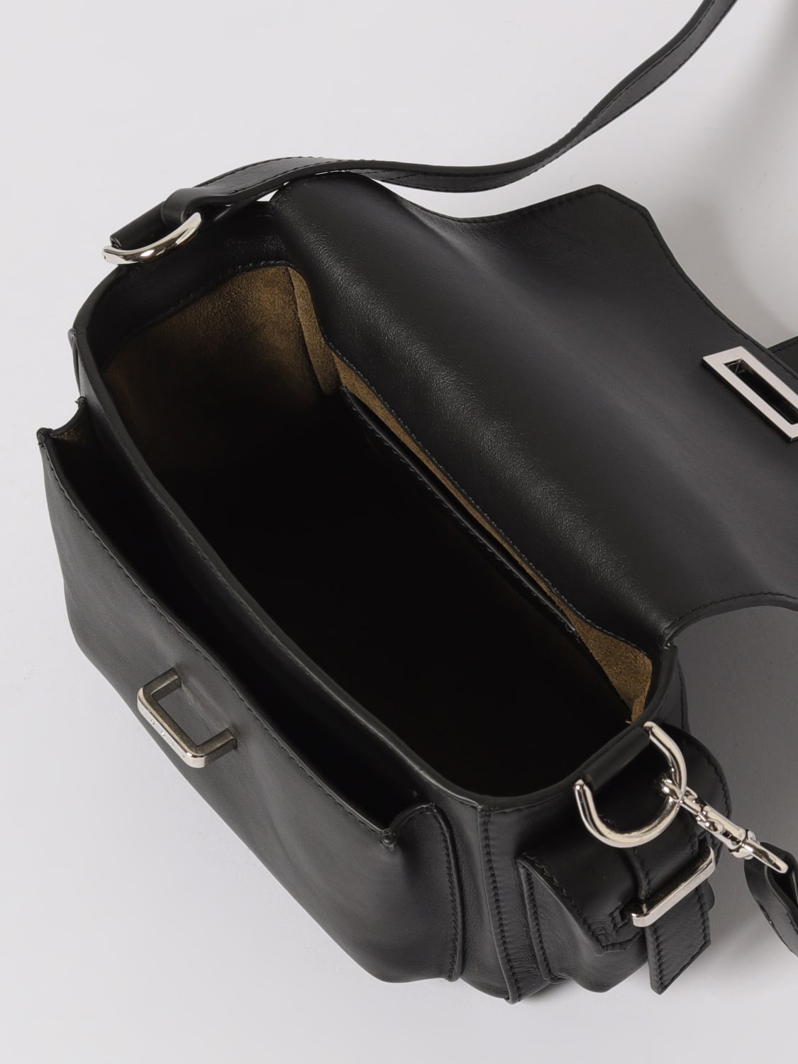 HOGAN BORSA A SPALLA: Borsa Hocket Hogan in pelle , Nero - Img 4