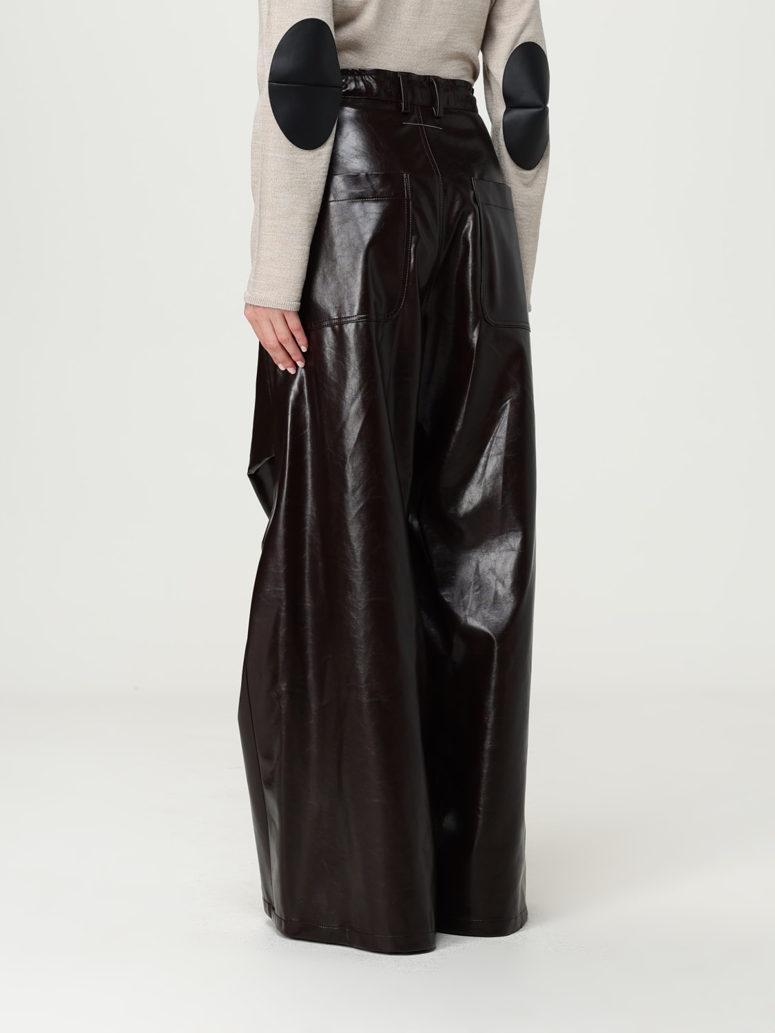 MM6 MAISON MARGIELA PANTS: Pants woman Mm6 Maison Margiela, Brown - Img 3