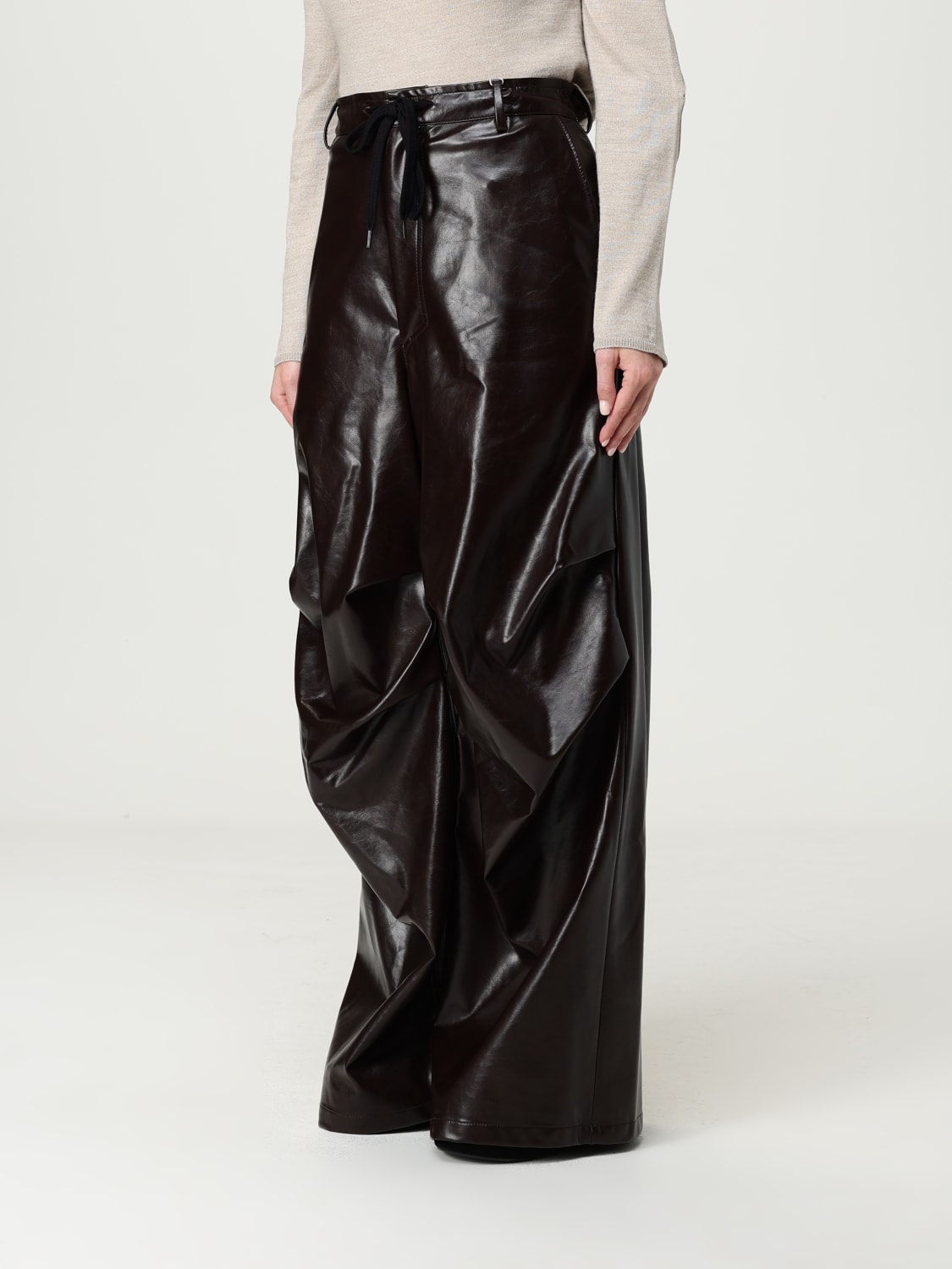 MM6 MAISON MARGIELA PANTS: Pants woman Mm6 Maison Margiela, Brown - Img 4