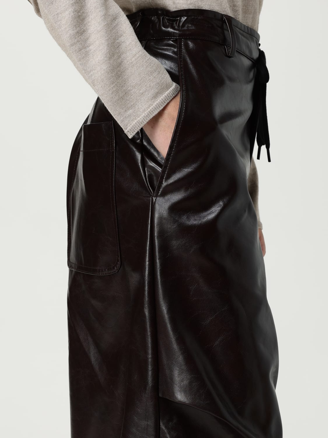 MM6 MAISON MARGIELA PANTS: Pants woman Mm6 Maison Margiela, Brown - Img 5