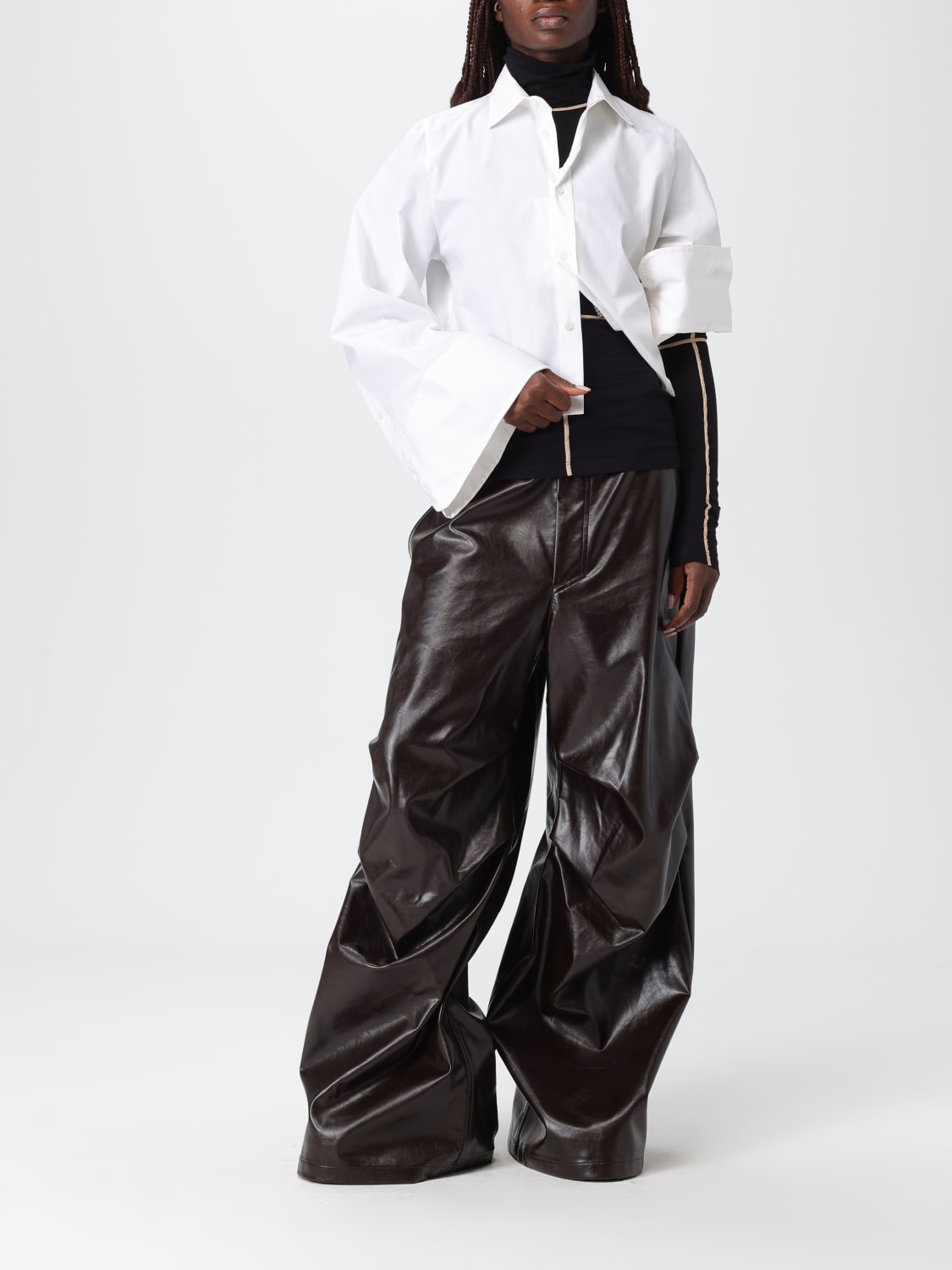 MM6 MAISON MARGIELA HEMDBLUSE: Hemdbluse damen Mm6 Maison Margiela, Weiß - Img 2