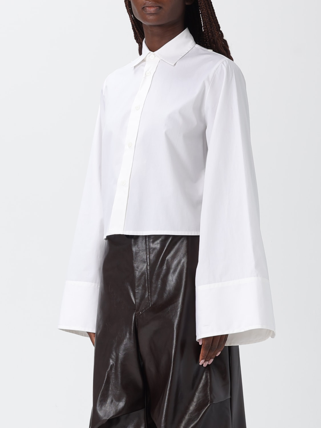 MM6 MAISON MARGIELA HEMDBLUSE: Hemdbluse damen Mm6 Maison Margiela, Weiß - Img 4