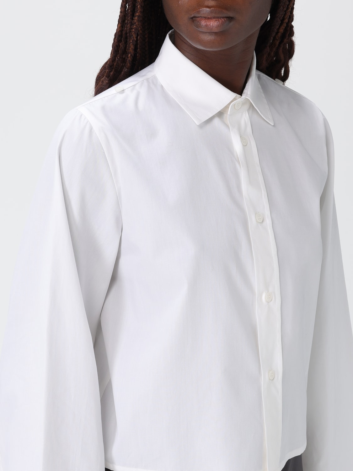 MM6 MAISON MARGIELA HEMDBLUSE: Hemdbluse damen Mm6 Maison Margiela, Weiß - Img 5