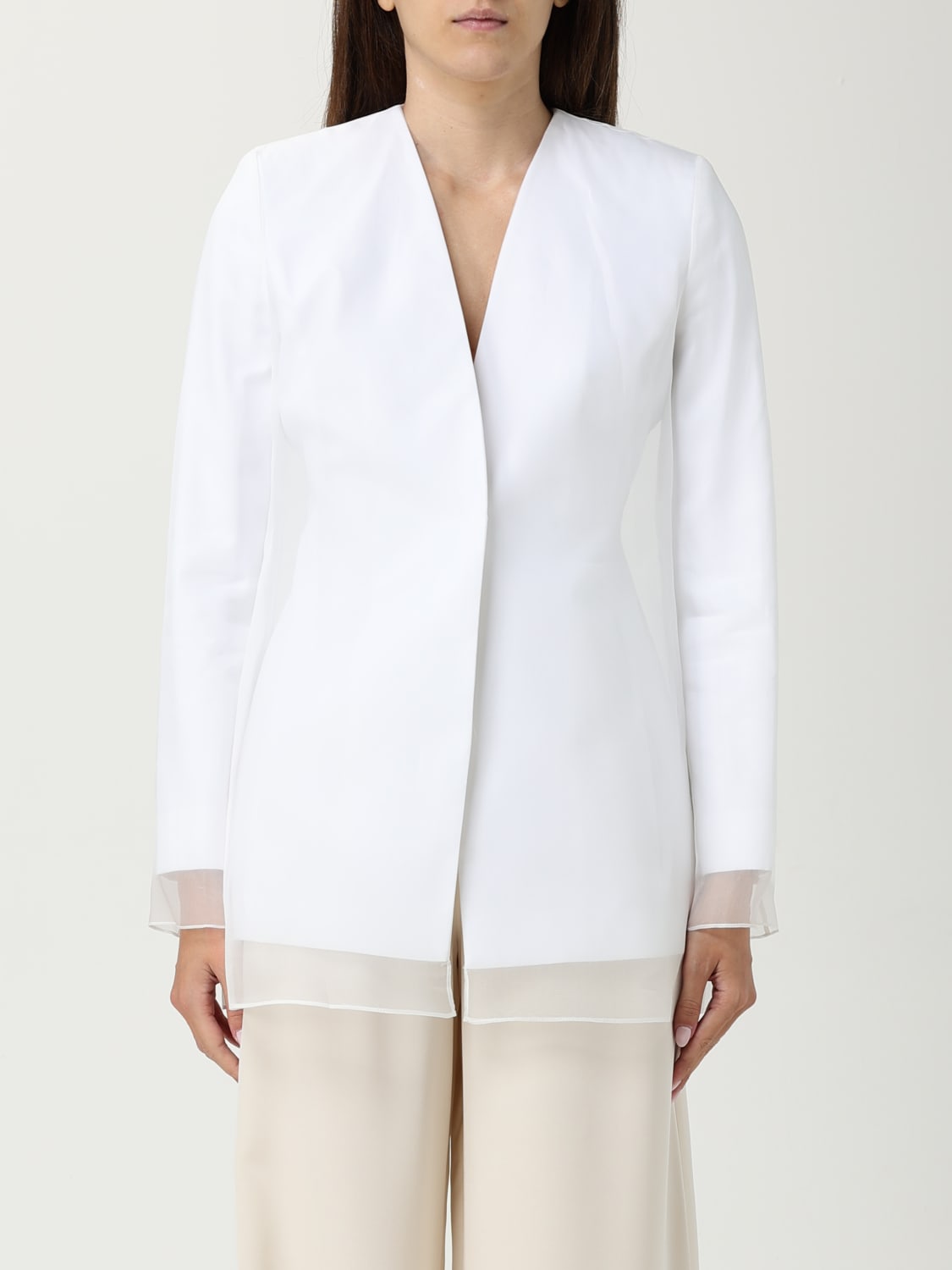 MAX MARA JACKET: Blazer woman Max Mara, White - Img 1