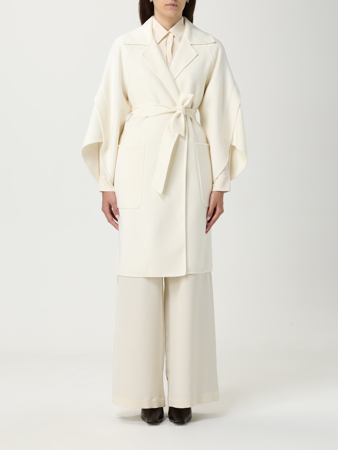 MAX MARA COAT: Coat woman Max Mara, White - Img 1