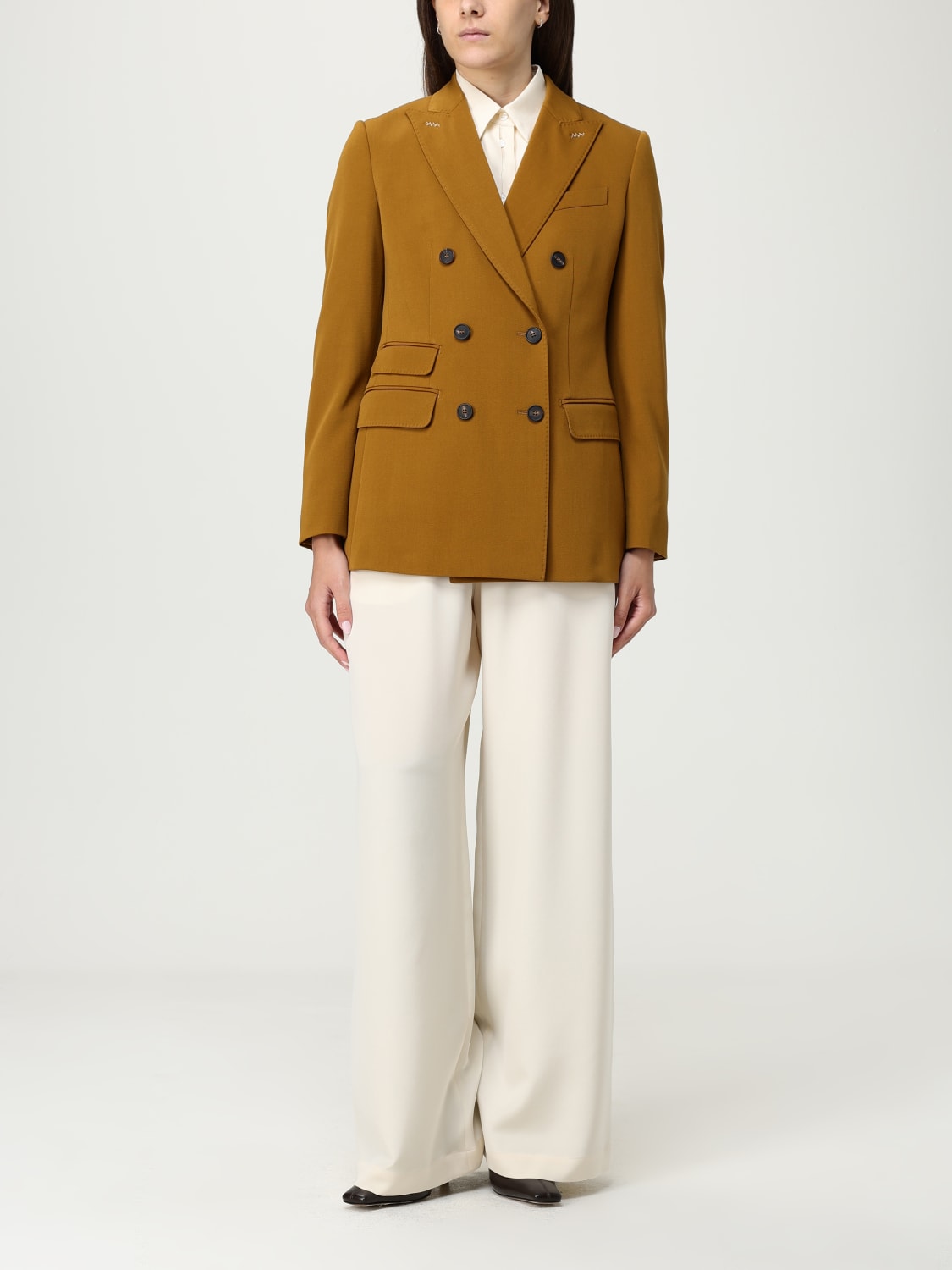 MAX MARA VESTE: Blazer femme Max Mara, Jaune - Img 2