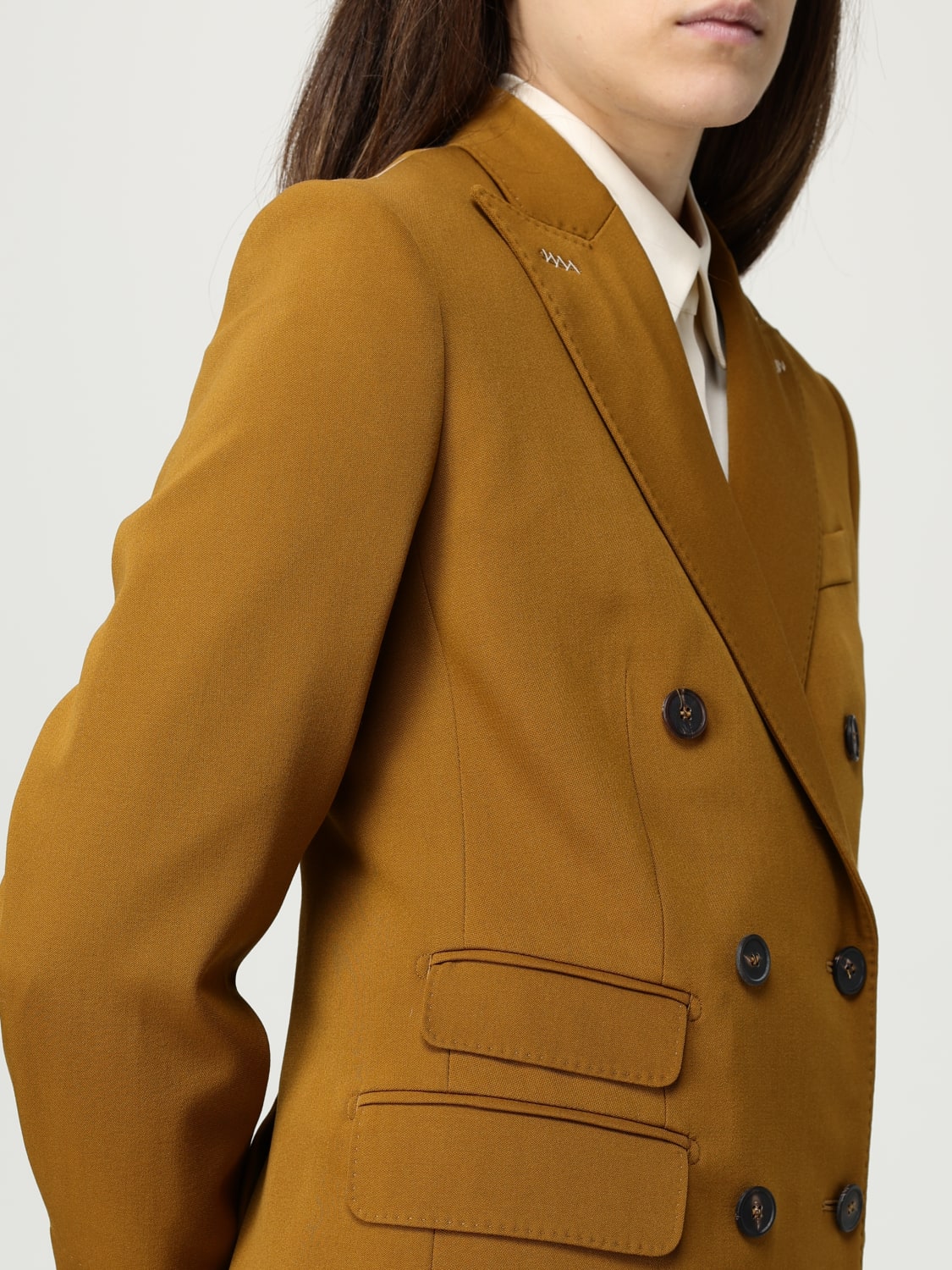 MAX MARA VESTE: Blazer femme Max Mara, Jaune - Img 5