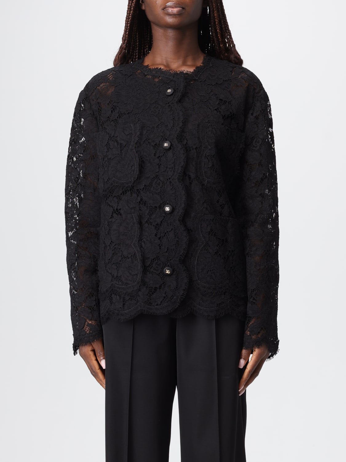 DOLCE & GABBANA JACKET: Blazer woman Dolce & Gabbana, Black - Img 1