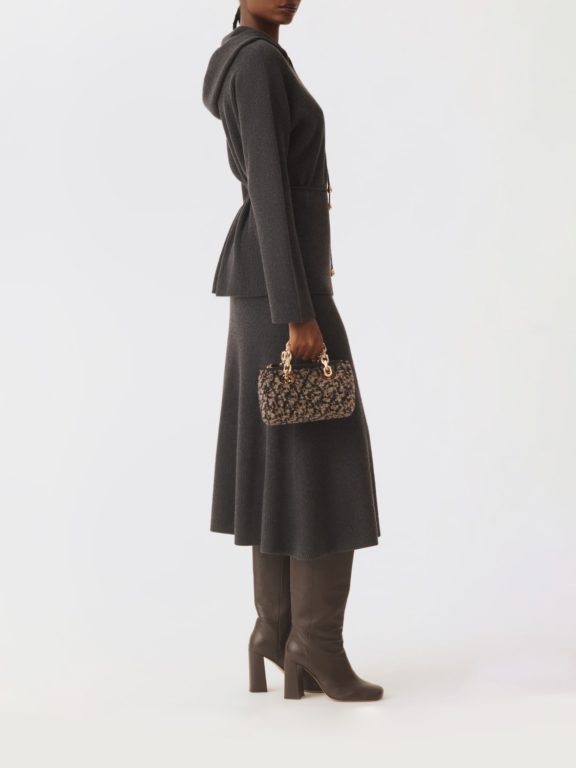 FABIANA FILIPPI FALDA: Falda mujer Fabiana Filippi, Gris - Img 2