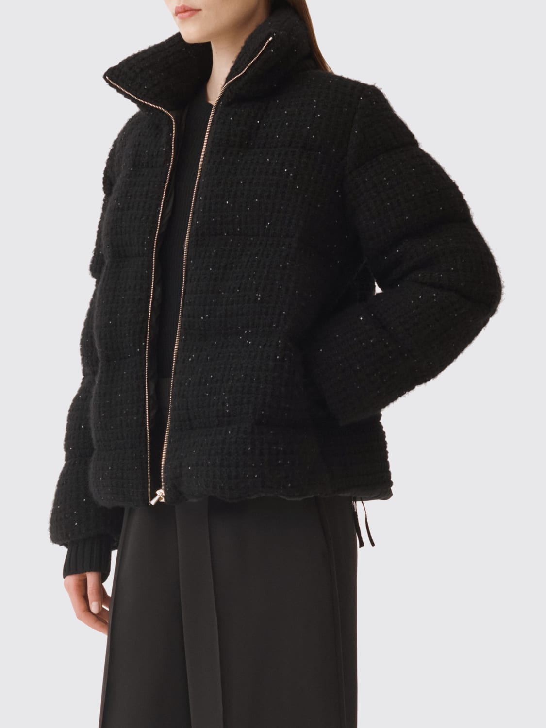 FABIANA FILIPPI JACKET: Coat woman Fabiana Filippi, Black - Img 2