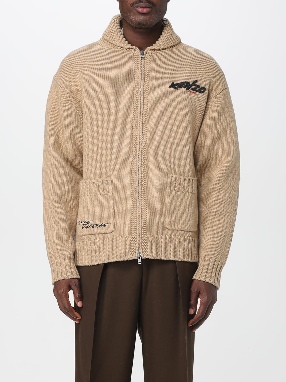 KENZO PULLOVER: Pullover herren Kenzo, Beige - Img 1