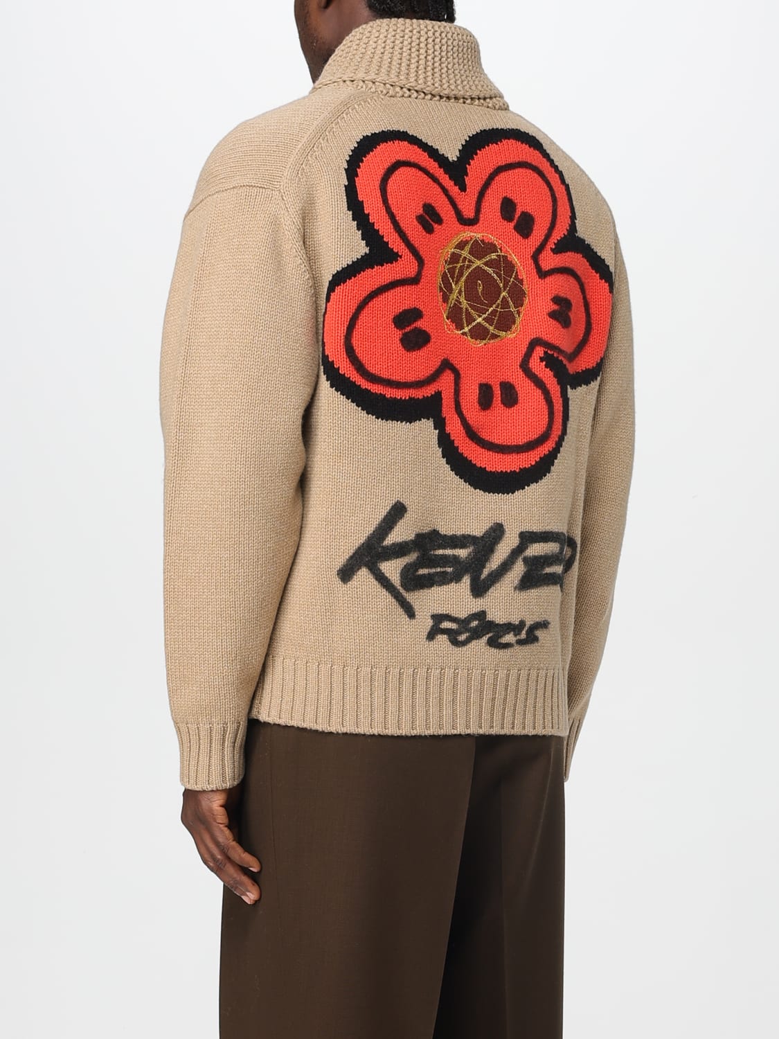 KENZO PULLOVER: Pullover herren Kenzo, Beige - Img 2