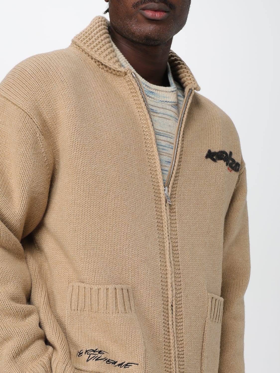 KENZO PULLOVER: Pullover herren Kenzo, Beige - Img 4