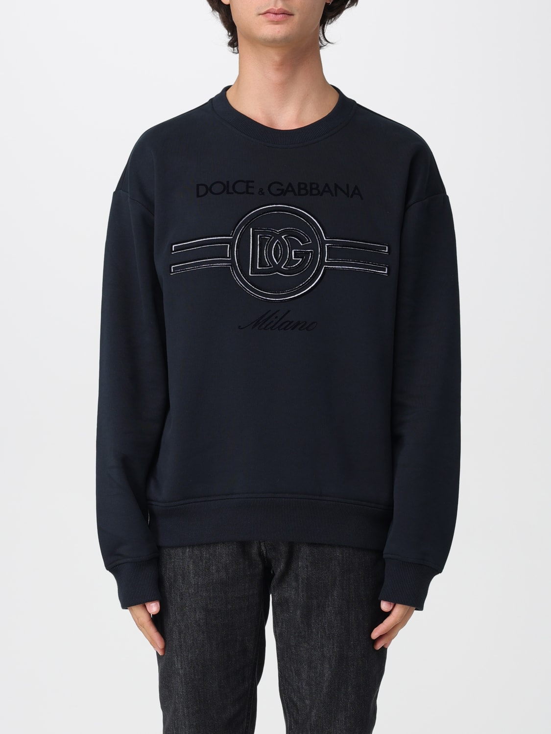 DOLCE & GABBANA SWEATSHIRT: Pullover herren Dolce & Gabbana, Blau - Img 1